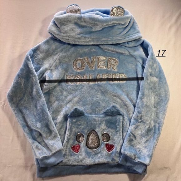 💜2FOR$17 Brand NEW WO Tags Bella&Birdie Fuzzy Hoodie - Picture 7 of 9